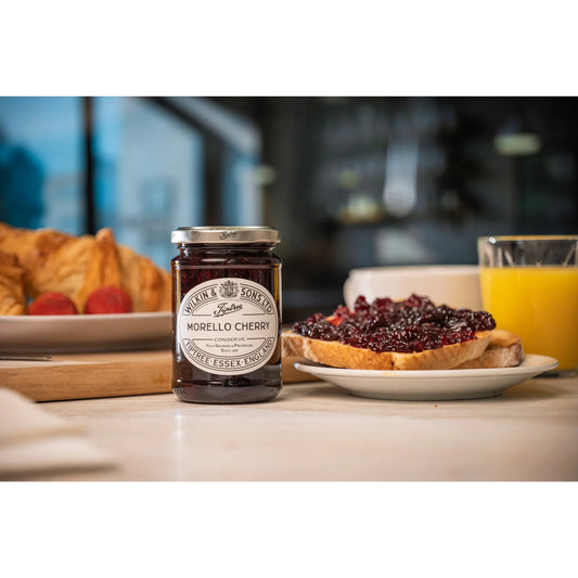 Morello Cherry Conserve Extra Jam 340g by TIPTREE at The British Vault