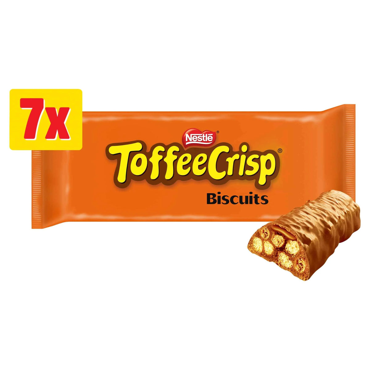 Toffee Crisp Biscuit Bar 7 Pack Multipack by Nestle