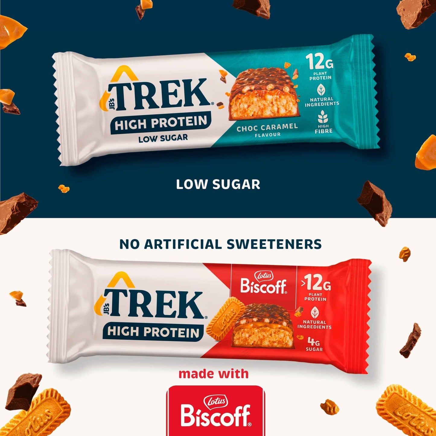 High Protein Lotus Biscoff 3x44g by TREK