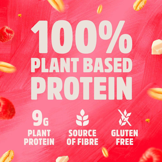 White Choc & Raspberry Protein Flapjacks by TREK