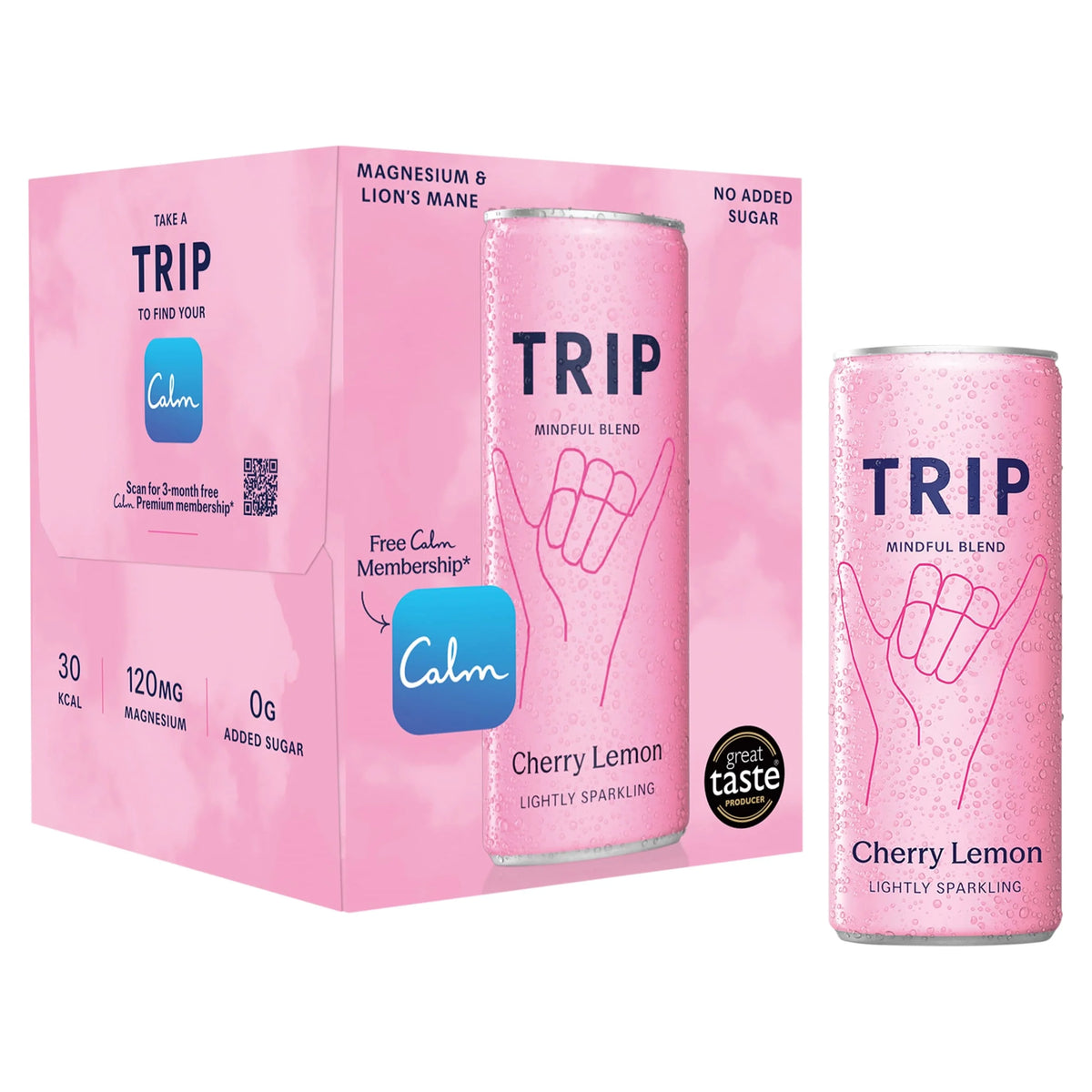 Mindful Blend Cherry Lemon 4x250ml by TRIP