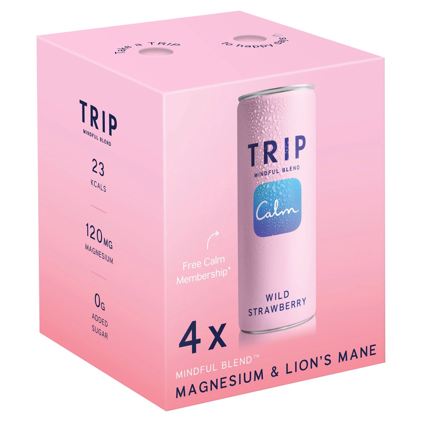 Mindful Blend Wild Strawberry 4x250ml by TRIP
