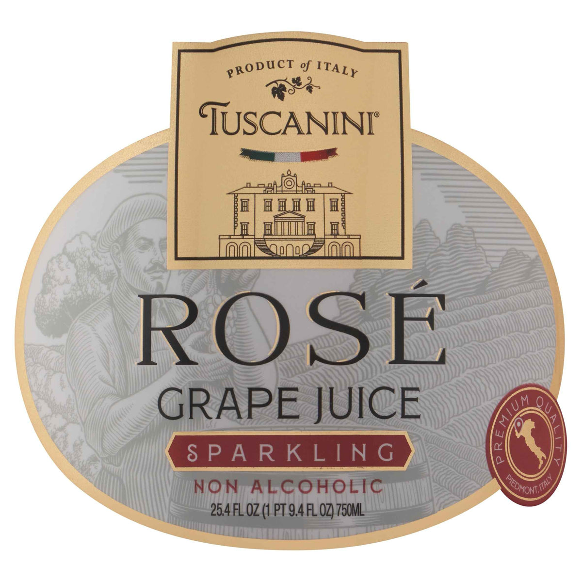 Sparkling Rose Grape Juice 750ml by TUSCANINI