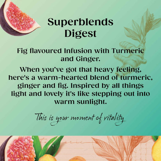 Superblends Digest Ginger & Turmeric 20 Tea Bags 40g by TWININGS