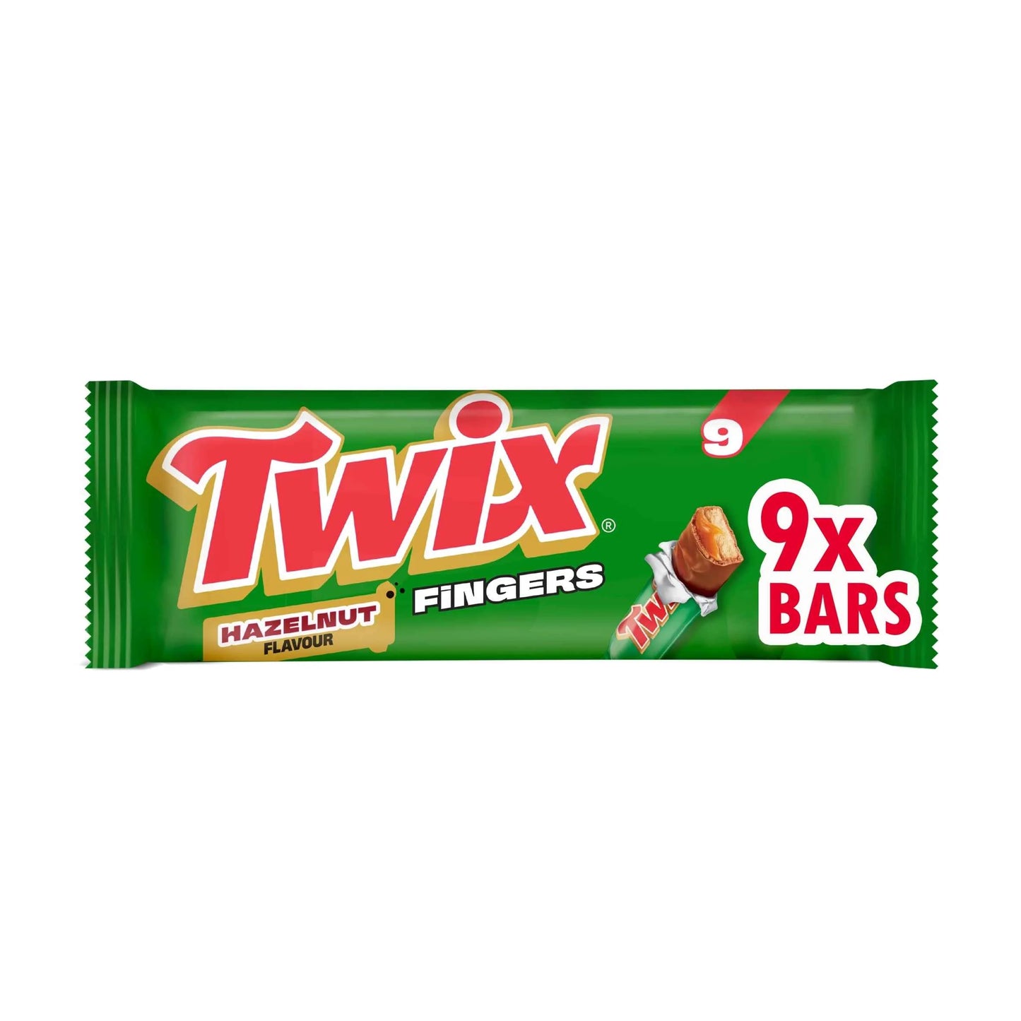 Hazelnut Flavour Milk Chocolate Fingers 9 X 20g by TWIX