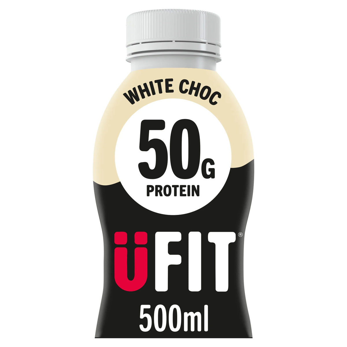 Ufit Pro50 Protein Drink White Chocolate 500ml by U FIT at The British Vault