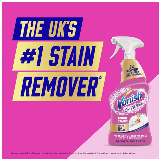 Gold Oxi Action Stain Remover Pre-wash Spray 450ml by Vanish