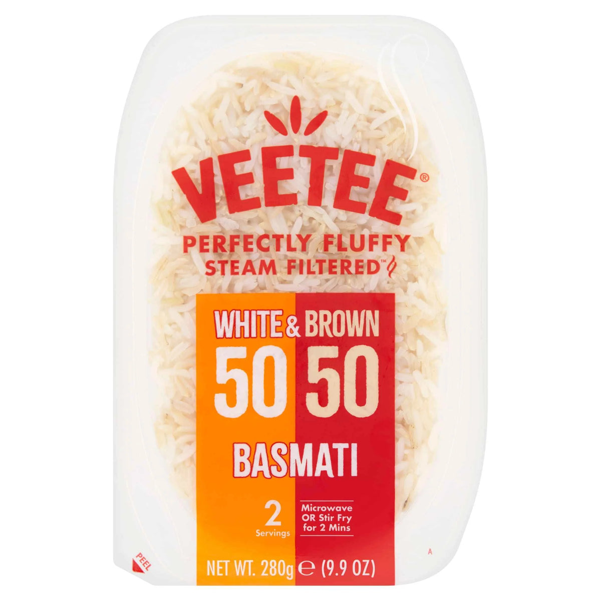 Cooked Brown & White Basmati Rice 50/50 Blend 280g by VEETEE