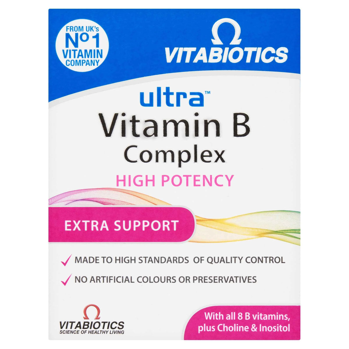 Vitabiotics ULTRA Vitamin B-complex High Potency Tablets X60 UK