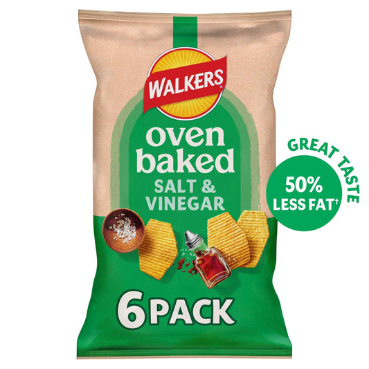 Salt & Vinegar Multipack Crisps by WALKERS BAKED