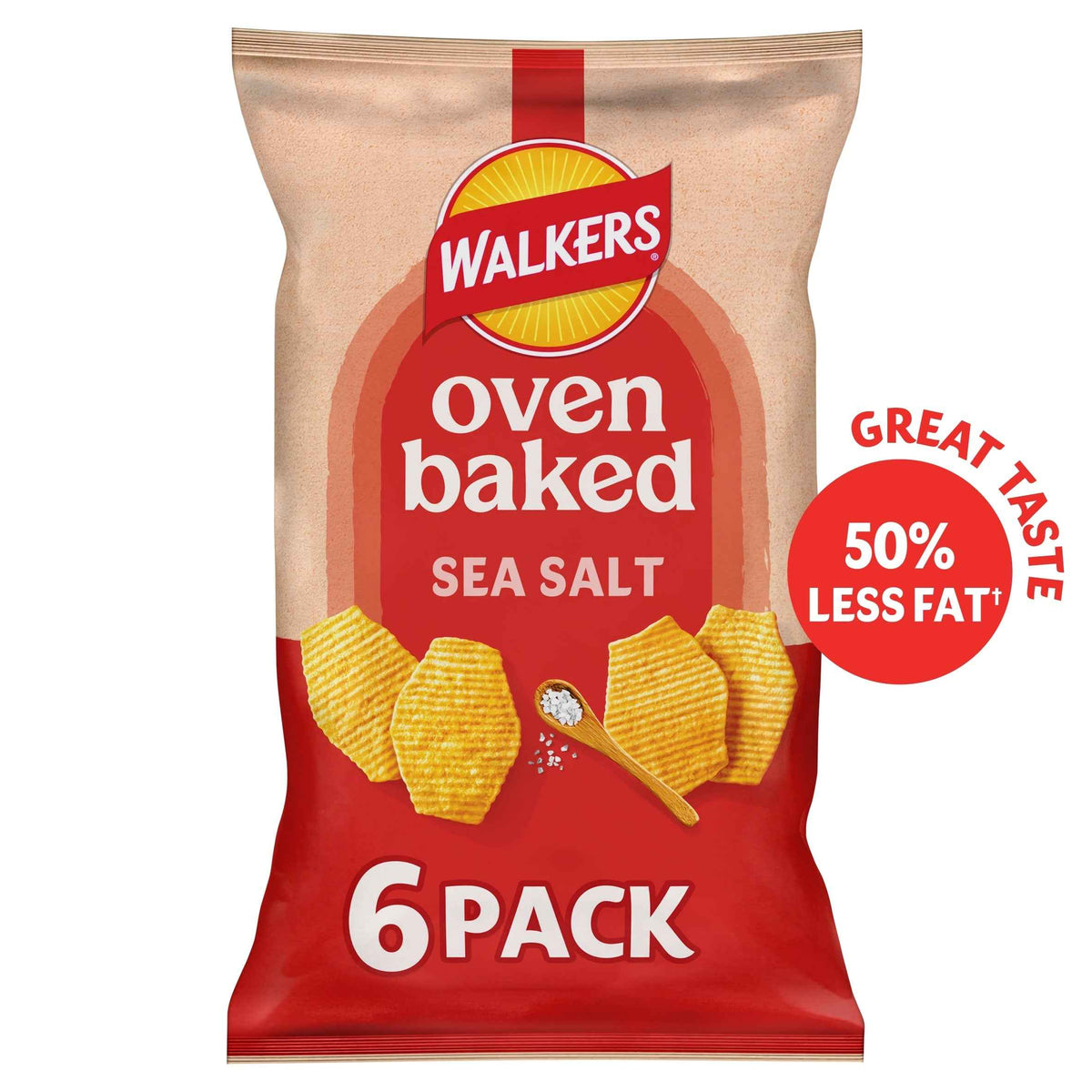 Salted Multipack Crisps 6x22g by WALKERS BAKED