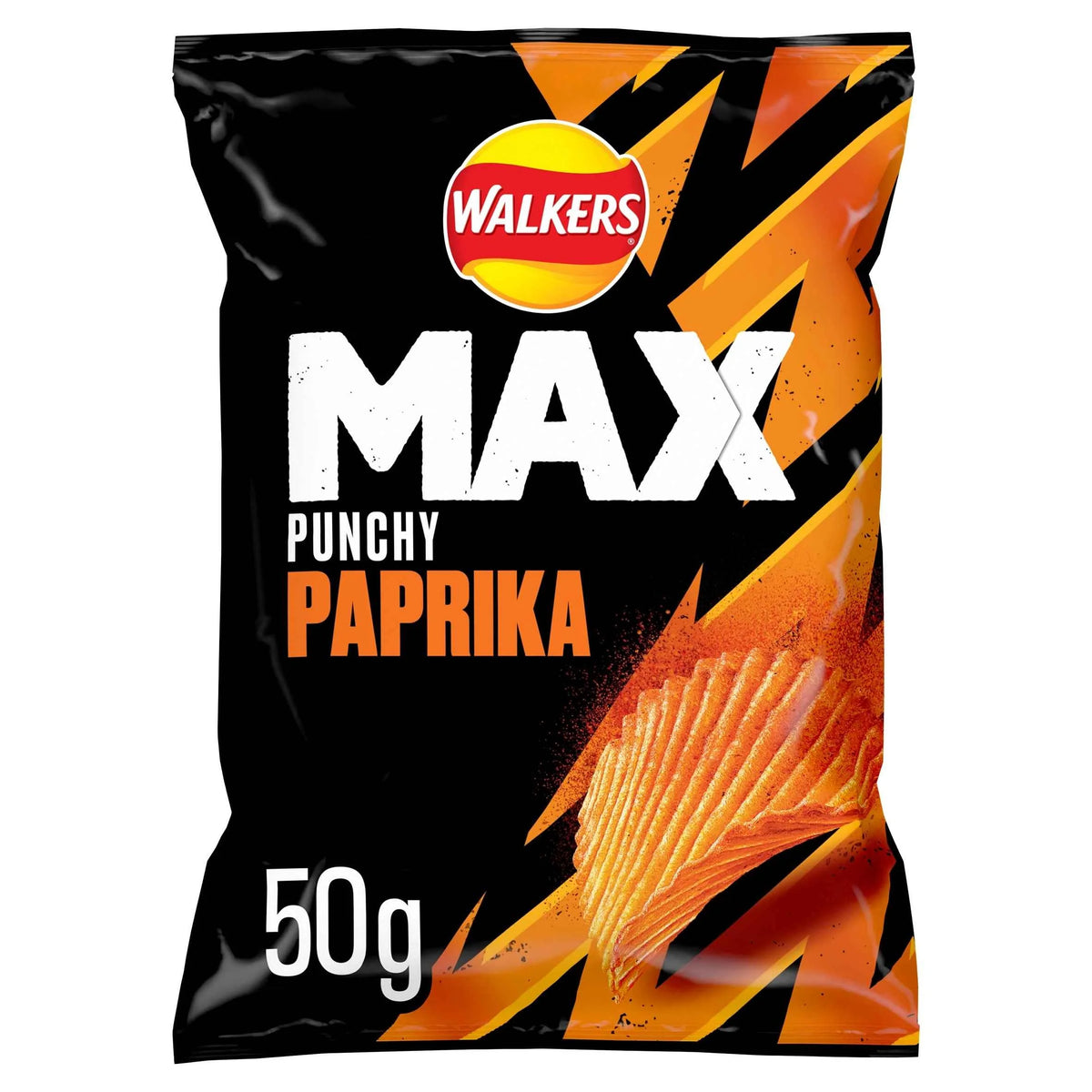 Max Punchy Paprika Crisps 50g by WALKERS