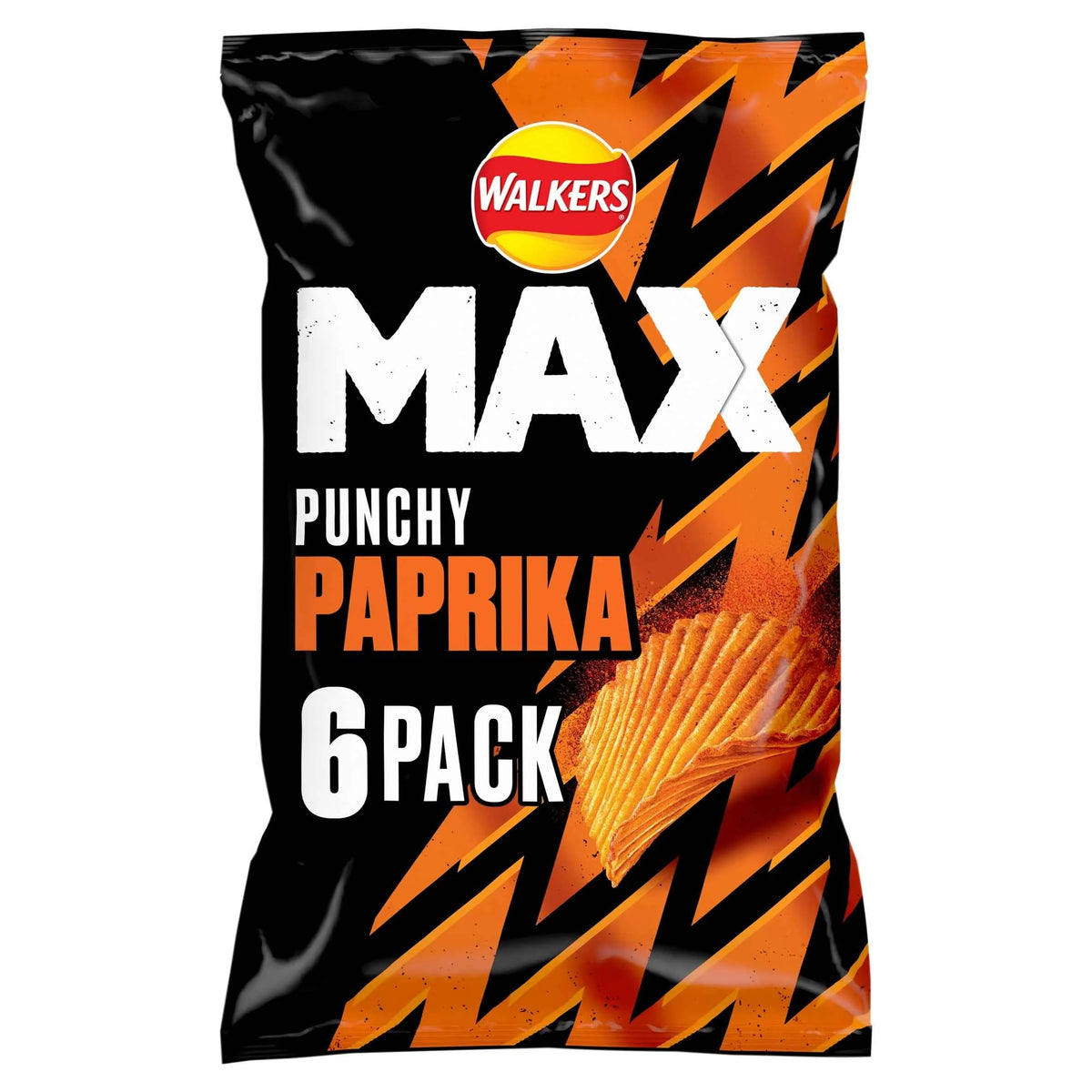 Punchy Paprika Crisps 6 X 27g by WALKERS MAX