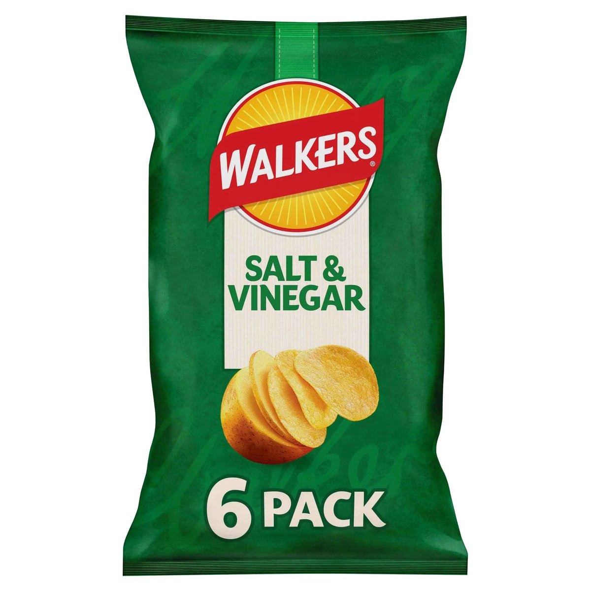 Salt & Vinegar Multipack Crisps 6 X 25g by WALKERS