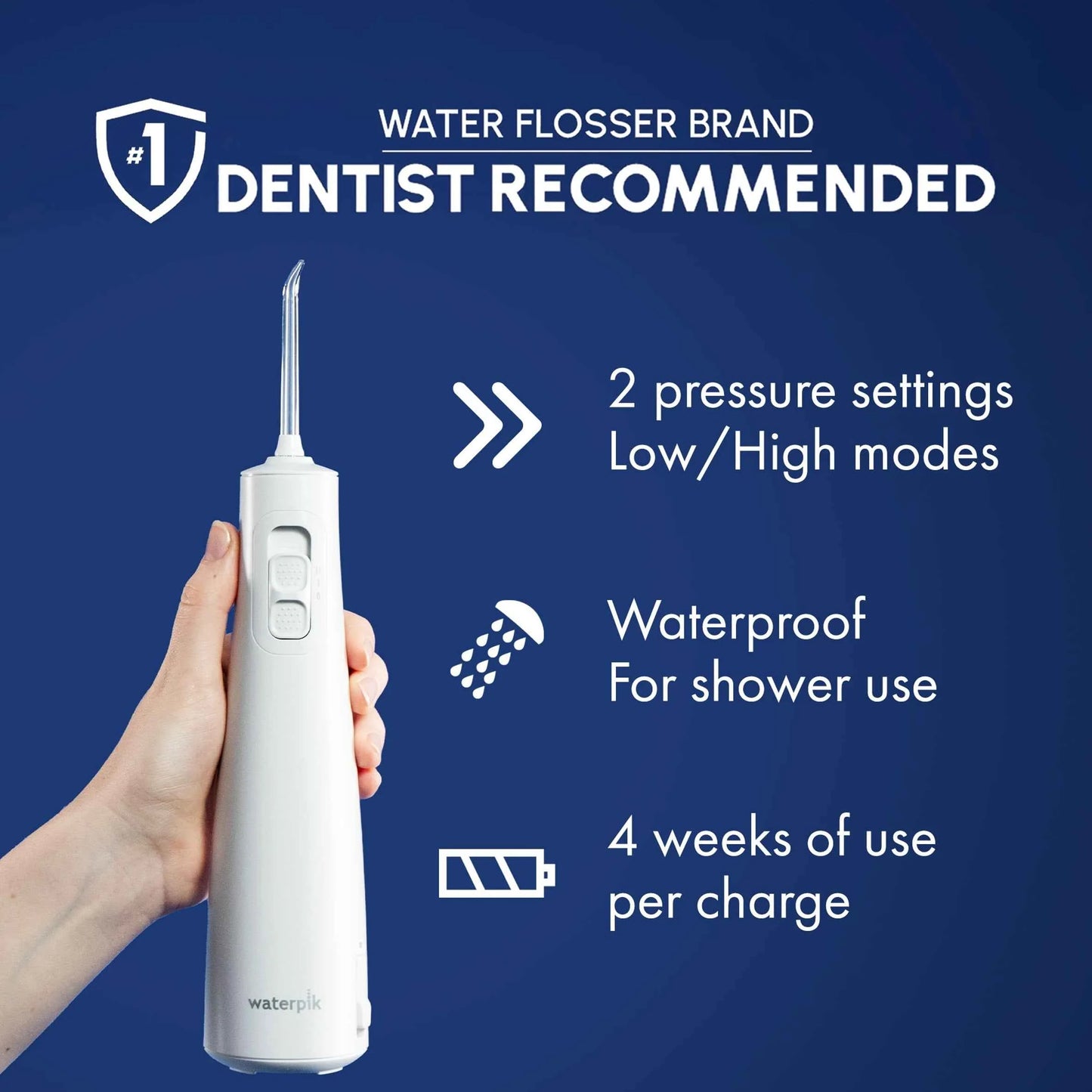 Cordless Pulse White Water Flosser by WATERPIK