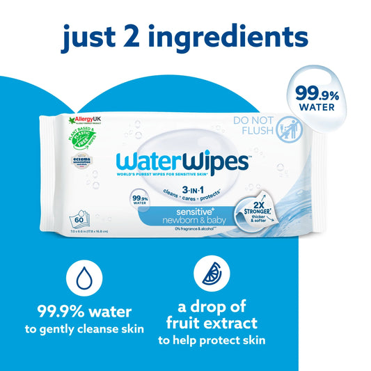 Bio Wet Wipes On The Go Pack 28 by WaterWipes
