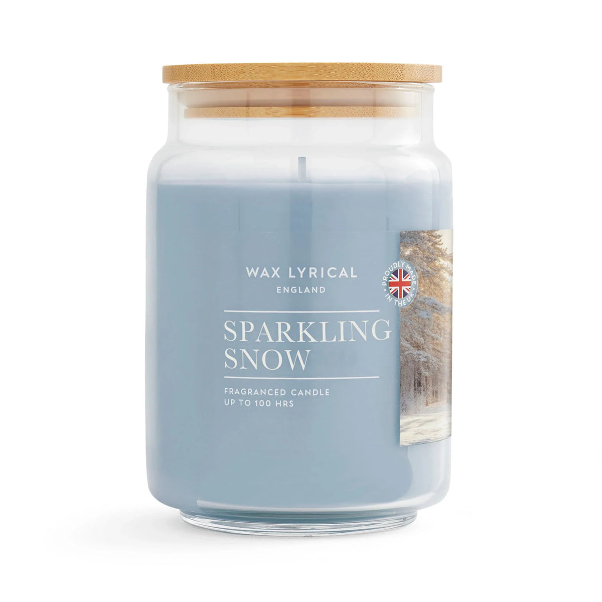 Wax Lyrical England Sparkling Snow Large by WAX LYRICAL LTD at The British Vault