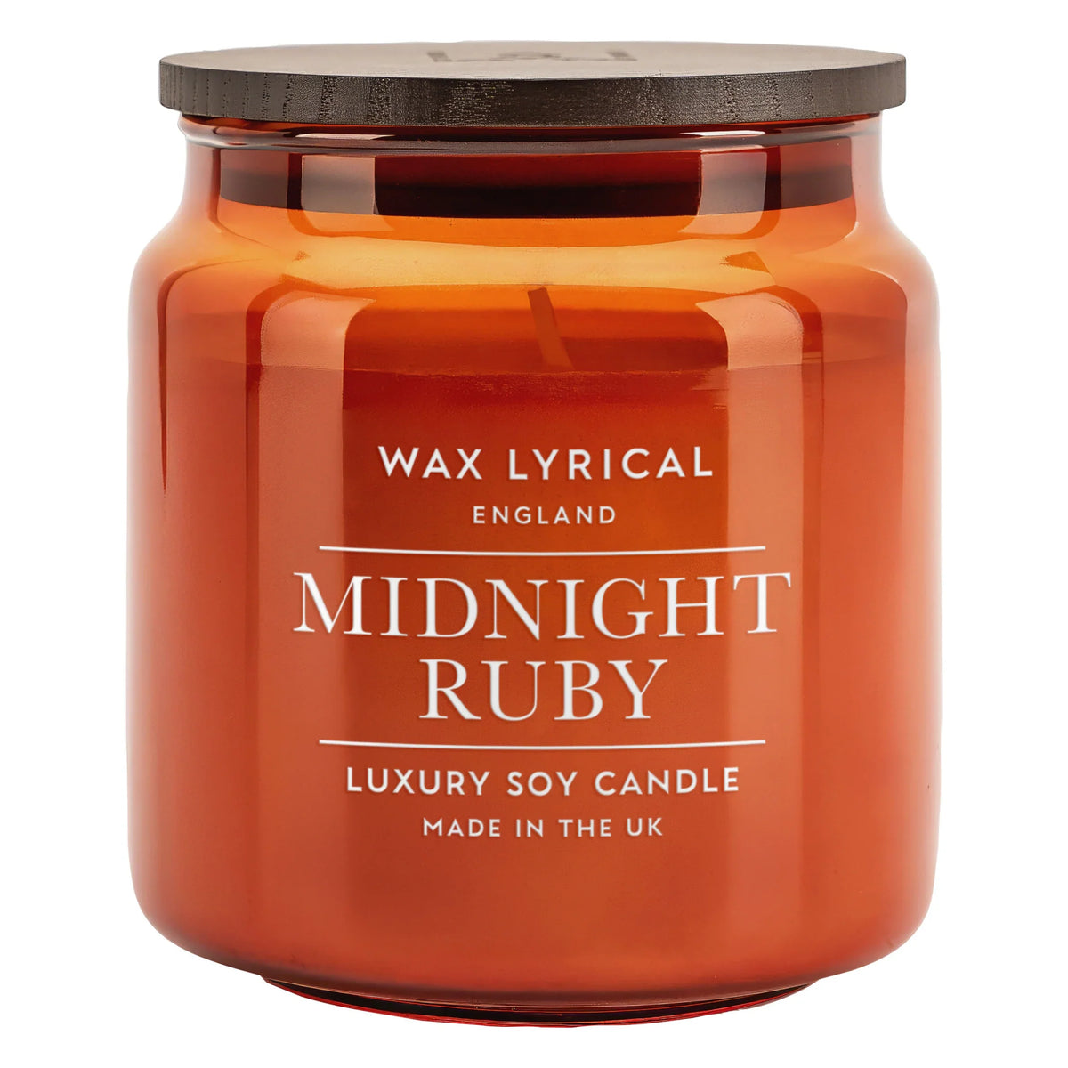 Wax Lyrical Midnight Ruby Medium Jar 335g by WAX LYRICAL LTD at The British Vault