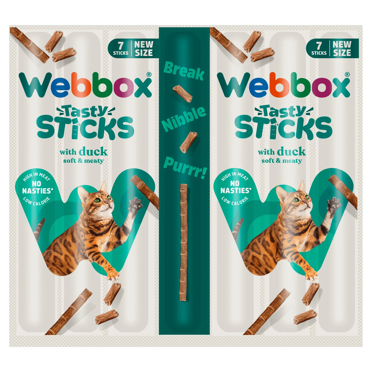 Tasty 7 Sticks With Duck 35g by Webbox at The British Vault