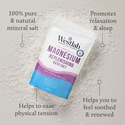 100% Pure Magnesium Flakes Bath Soak 800g by WESTLAB