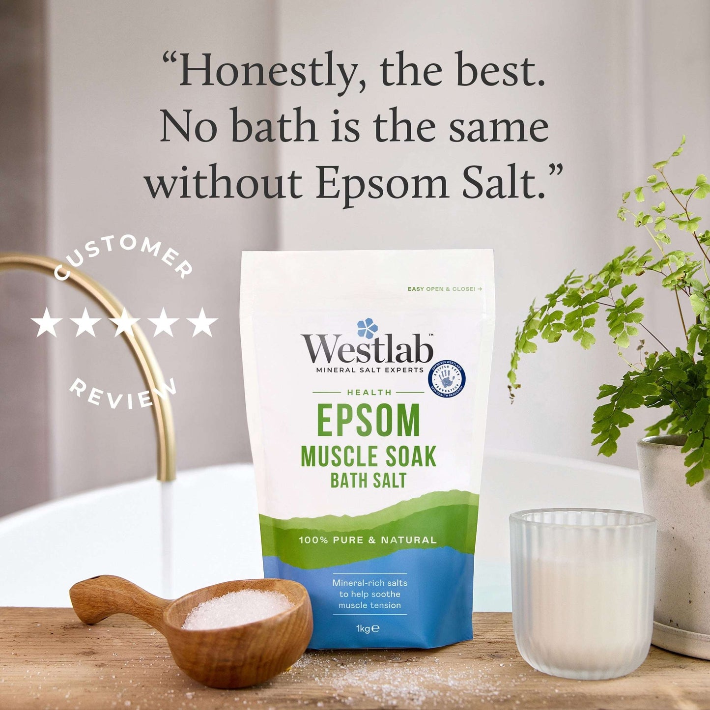 Epsom Bath Salt 1kg by WESTLAB