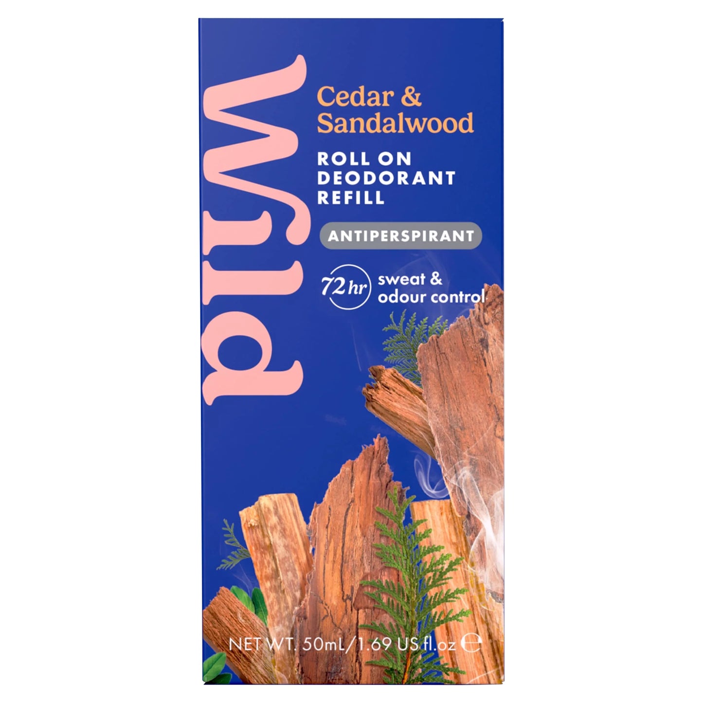 Cedar & Sandalwood Roll On Deodorant by WILD