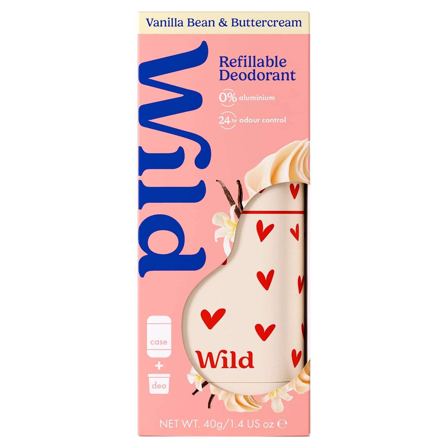 Refillable Natural Deodorant Vanilla by WILD