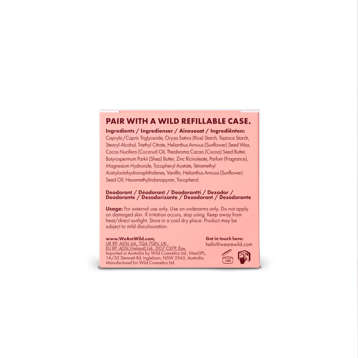 Sensitive Coconut & Almond Cream 0% by WILD