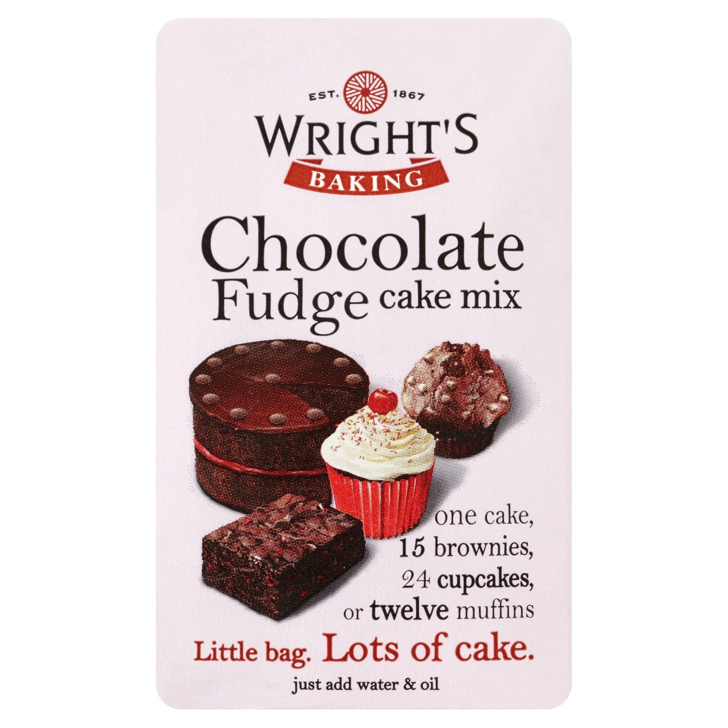 Wright's Baking Chocolate Fudge Cake Mix 500g by WRIGHT’S