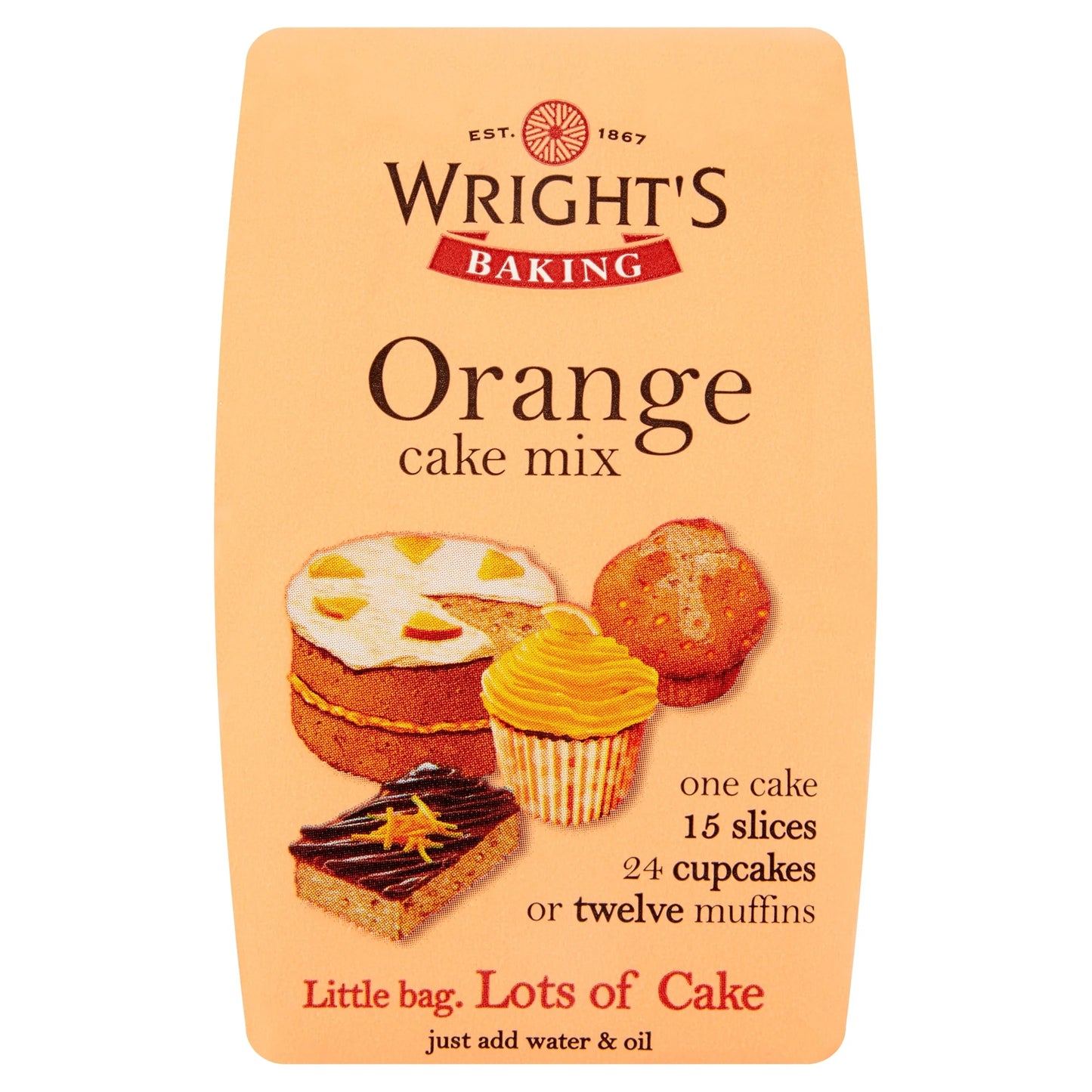 Wright's Baking Orange Cake Mix 500g by WRIGHT’S