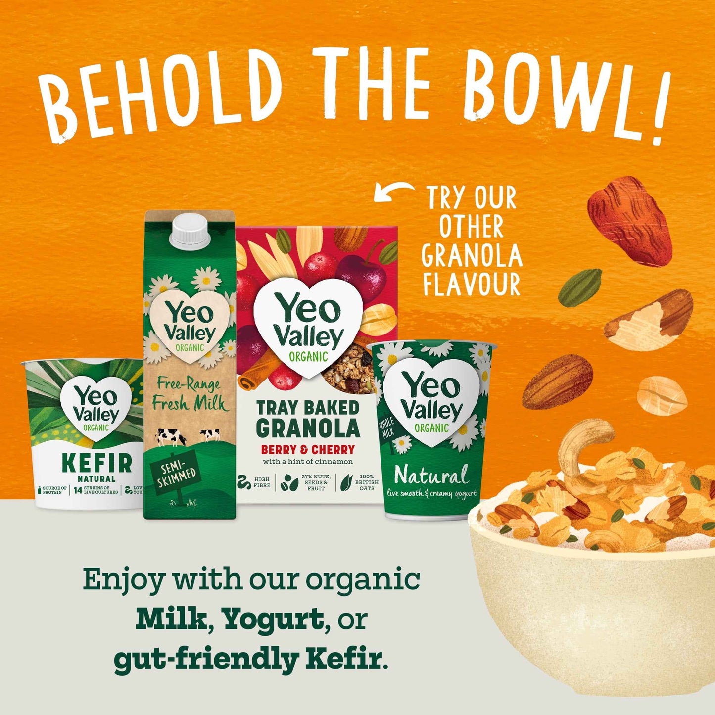 Organic Tray Baked Granola Toasted by Yeo Valley