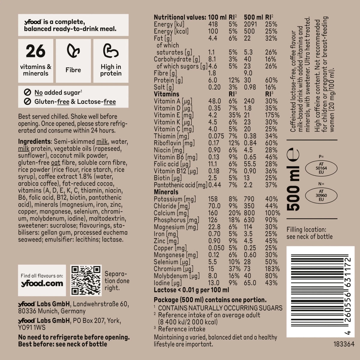 Ready To Drink Complete Meal Cold Brew by yfood