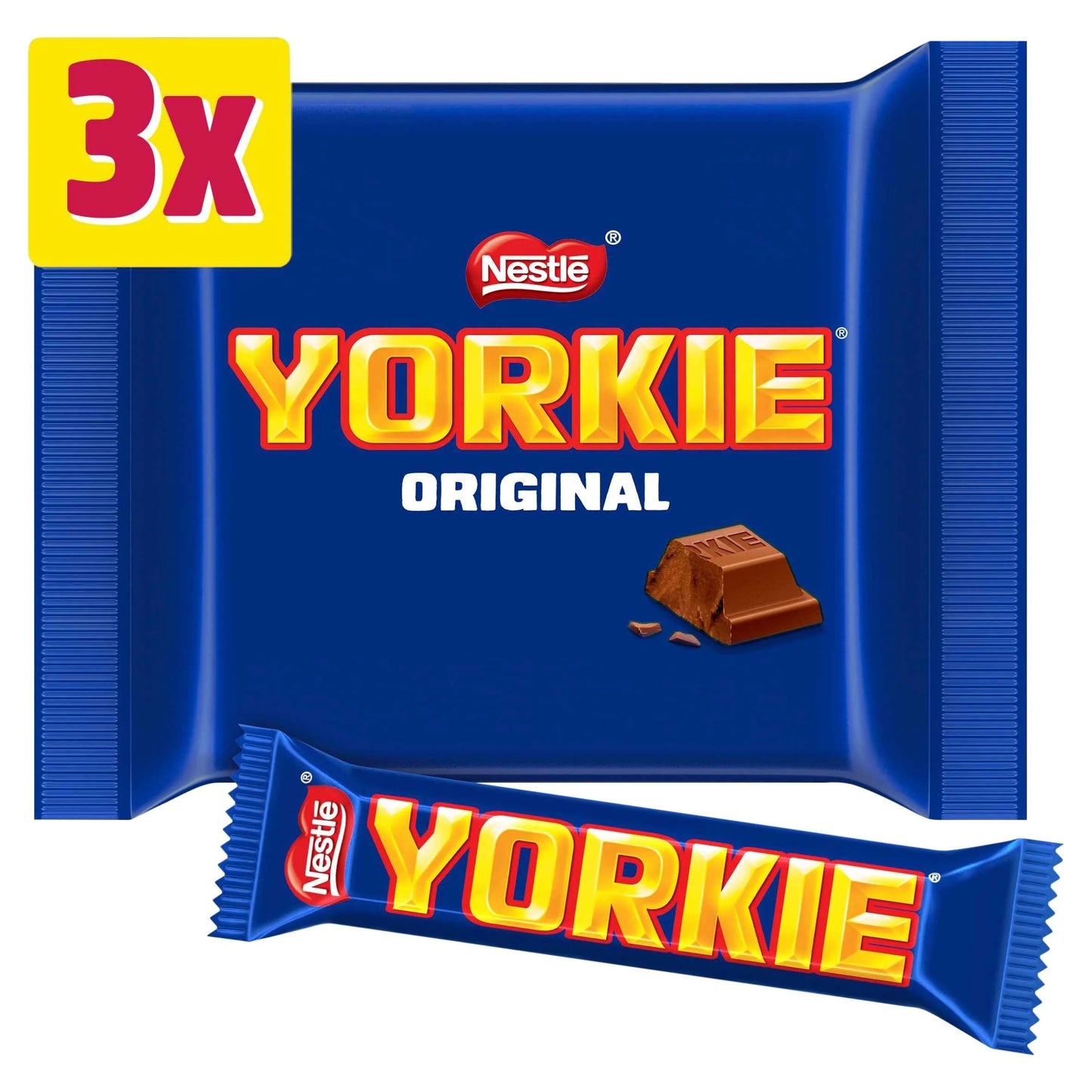 Milk Chocolate Bar Multipack 46g 3 Pack by YORKIE
