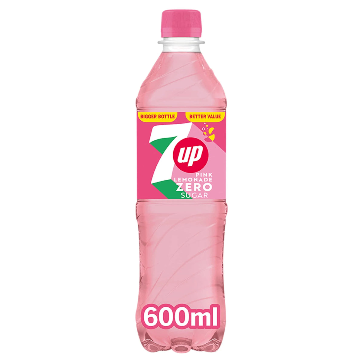 7up Pink Lemonade Zero Sugar 600ml by 7 UP