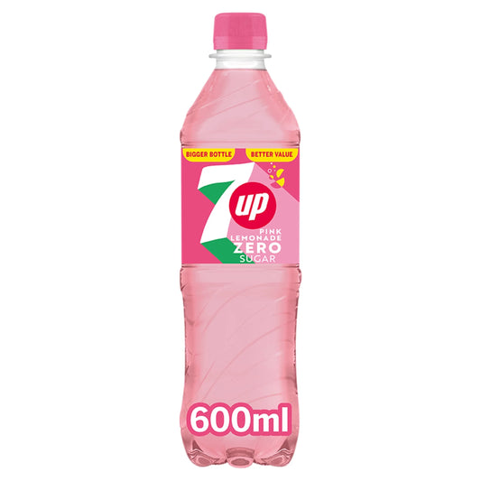 7up Pink Lemonade Zero Sugar 600ml by 7 UP
