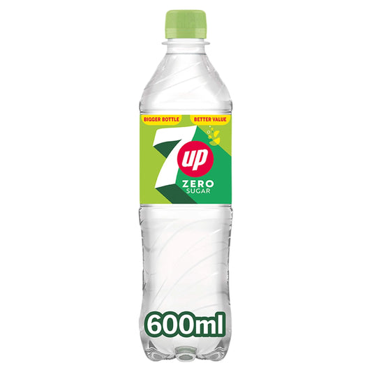 7up Zero Sugar Lemon & Lime Soft Drink 600ml by 7 UP