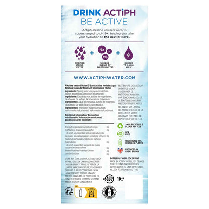 Alkaline Ionised Water 1 Litre by ACTIPH
