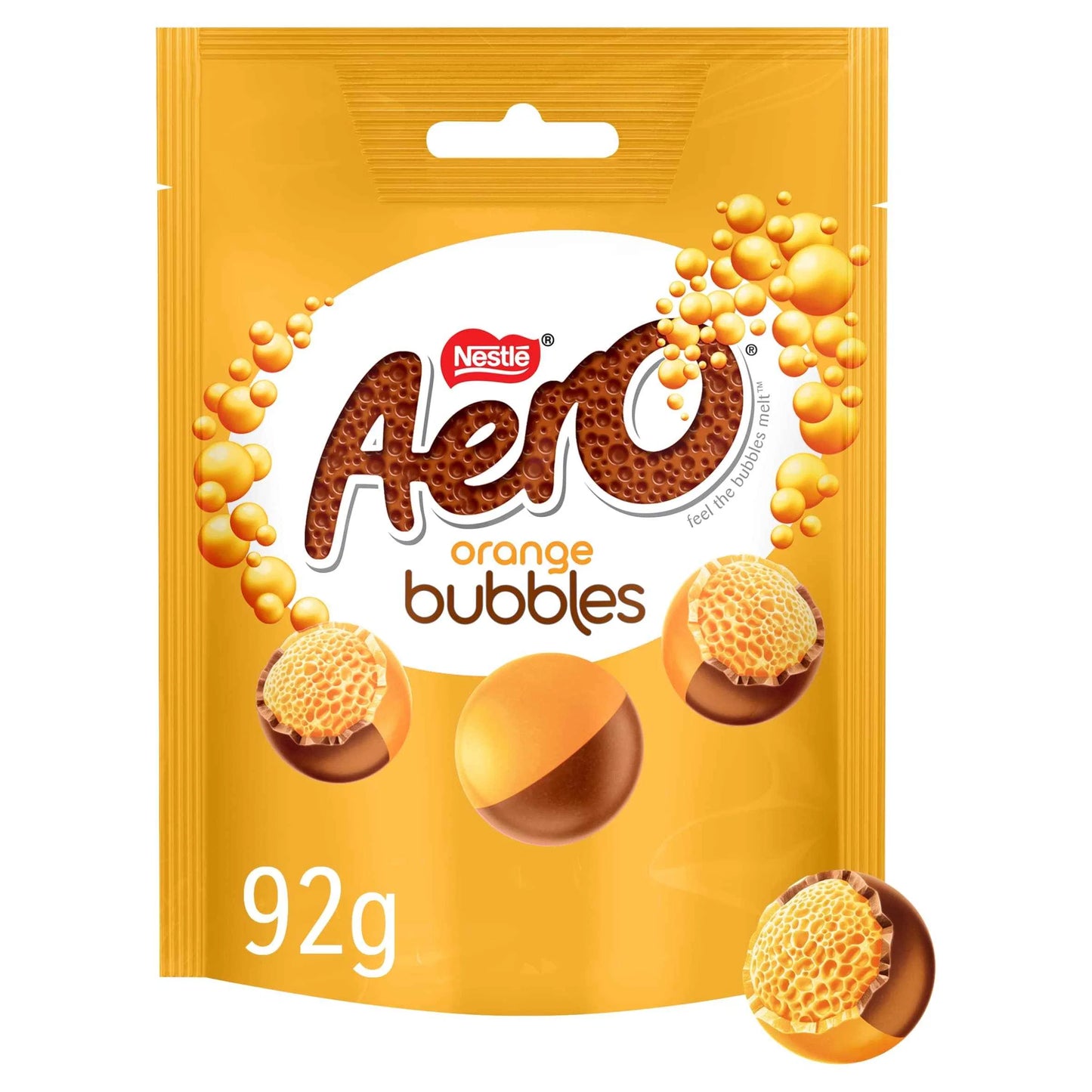 Bubbles Orange Flavoured Chocolate 92g by AERO