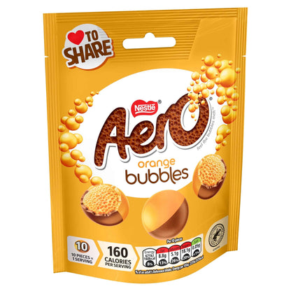 Bubbles Orange Flavoured Chocolate 92g by AERO