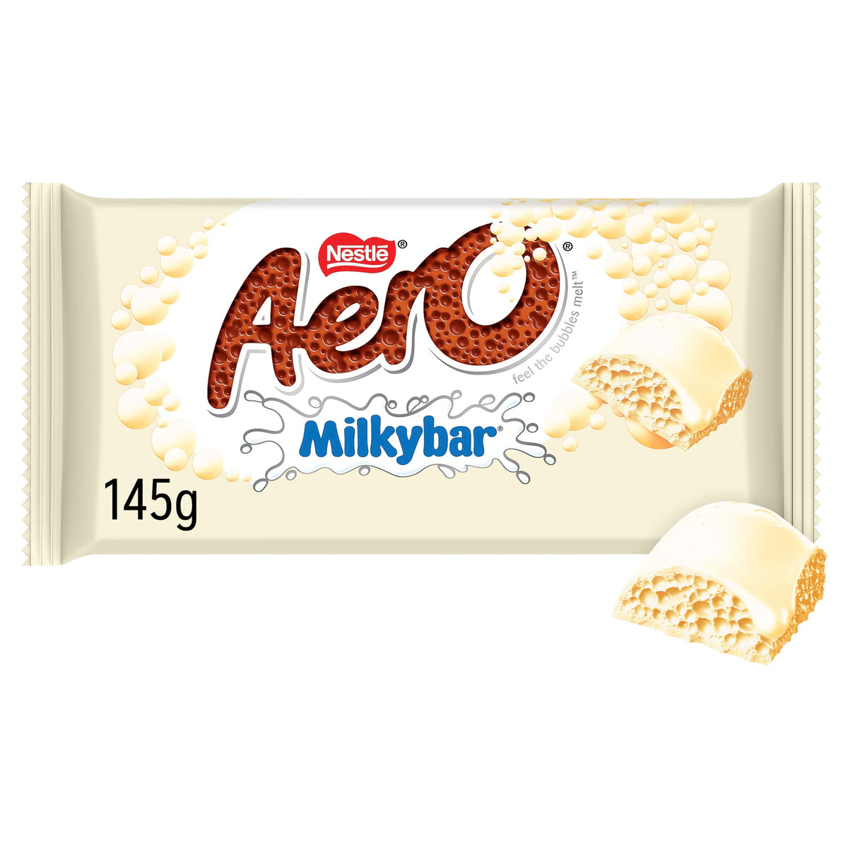 Milkybar White Chocolate 145g by AERO at The British Vault