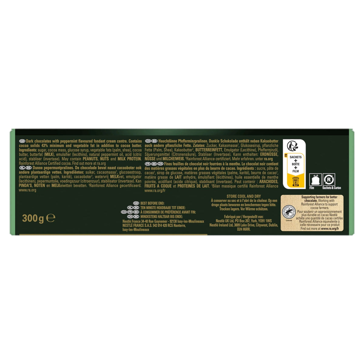 Dark Mint Chocolate Box 300g by AFTER EIGHT