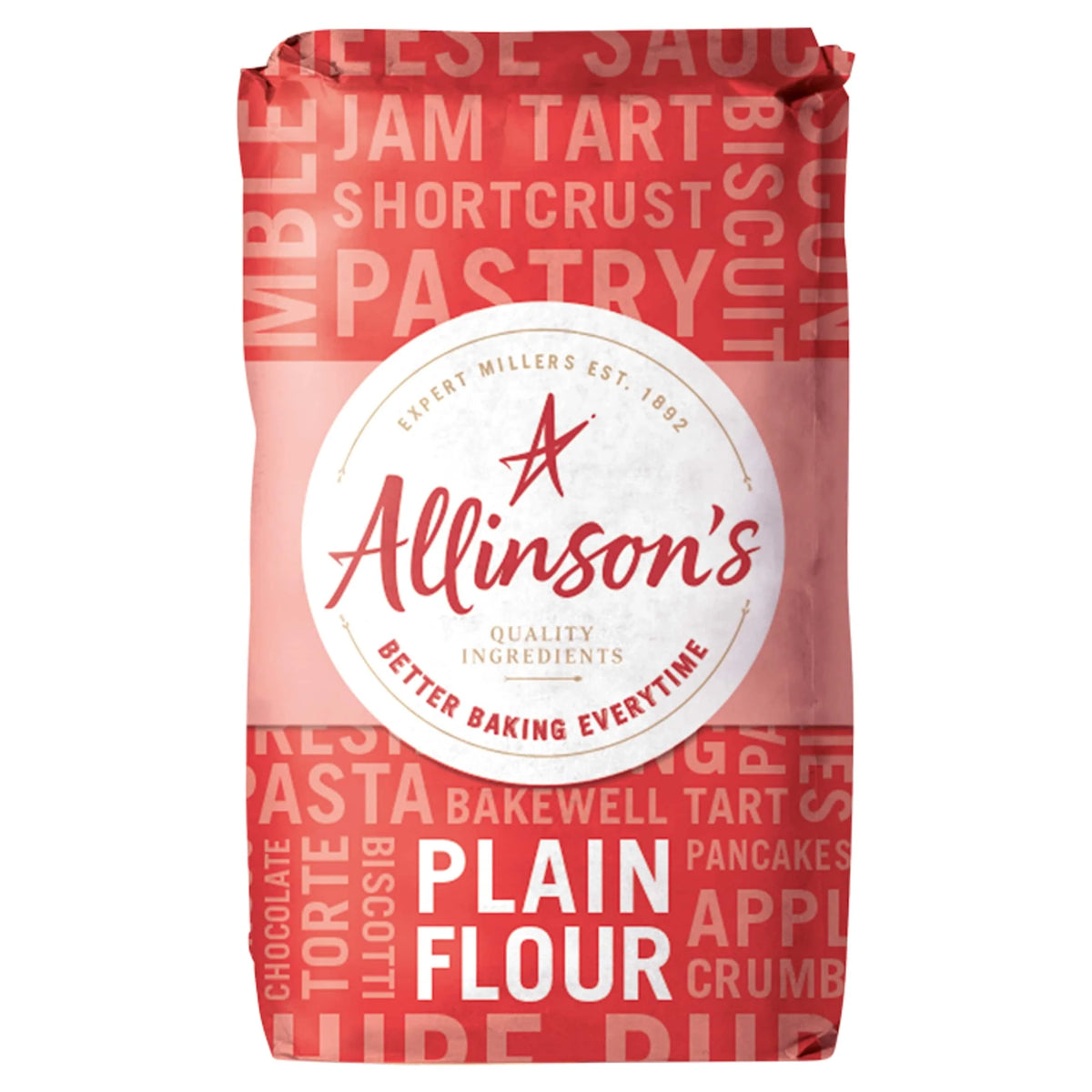 's Plain White Flour 3kg by ALLINSON