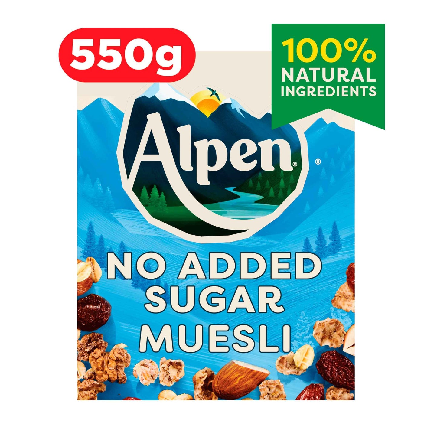 Muesli No Added Sugar 550g by ALPEN