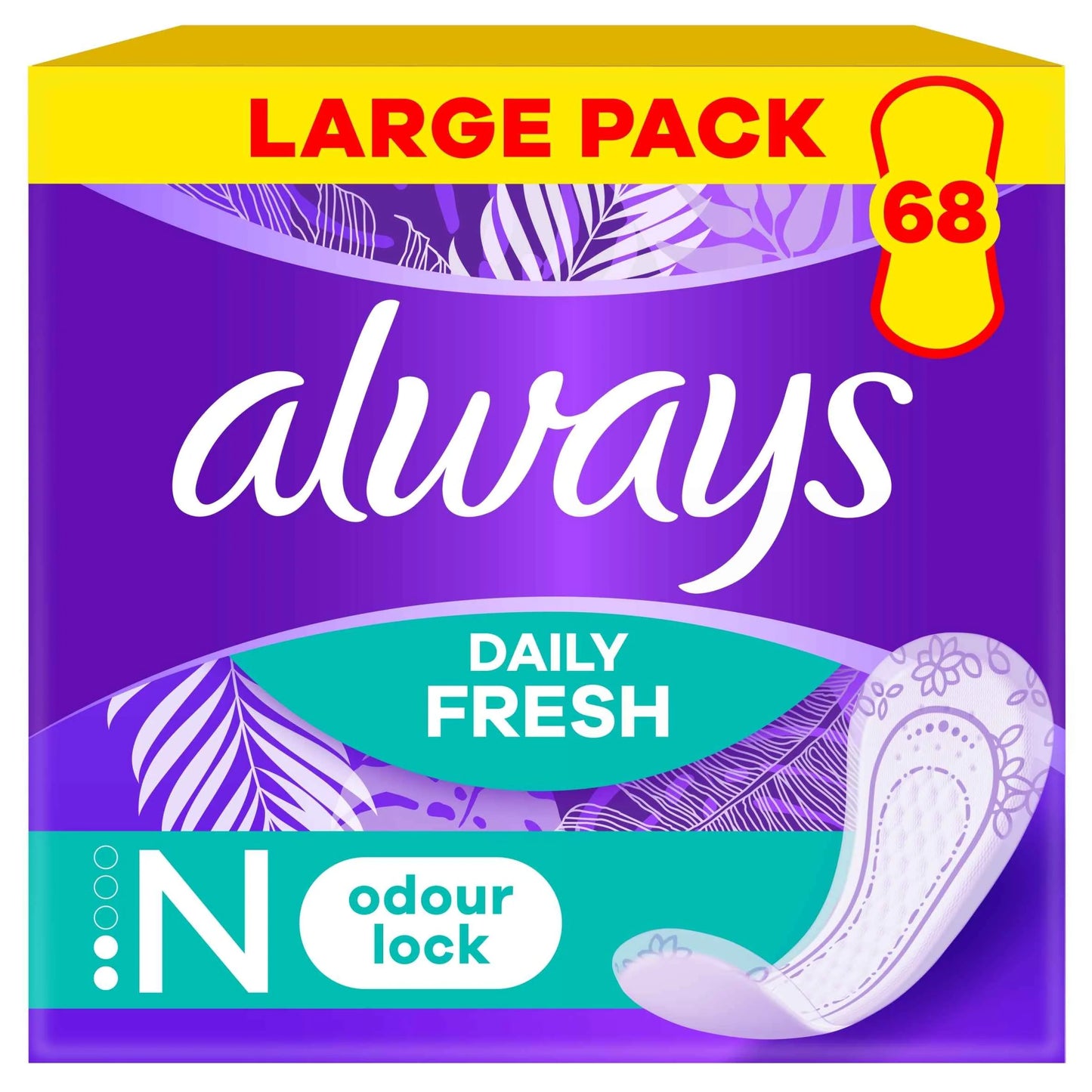 Dailies 3 In 1 Panty Liners 68 Pack by always
