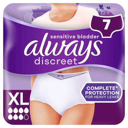 Discreet Incontinence Pants Xlarge 7 by always
