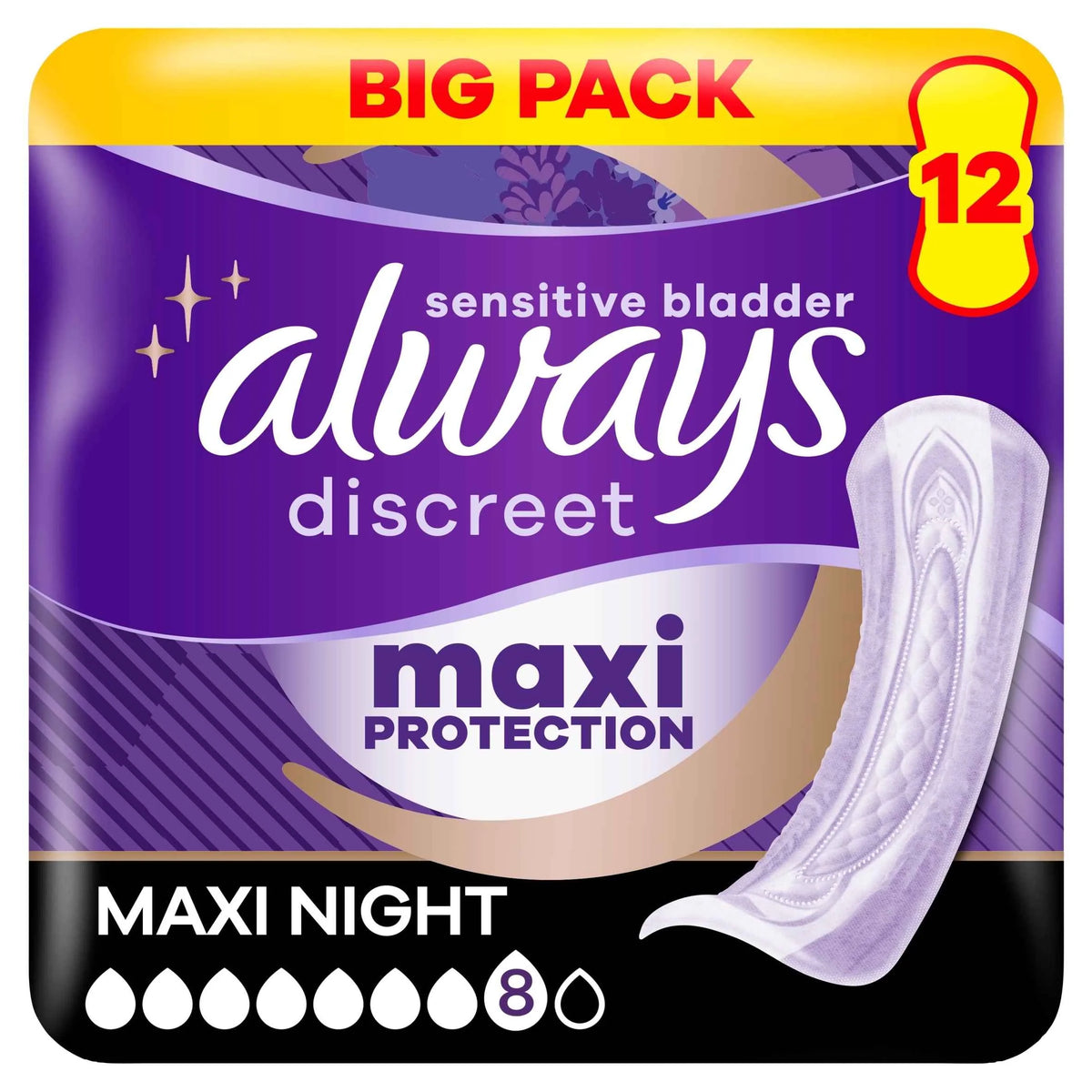 Discreet Incontinence Ultimate Night by always