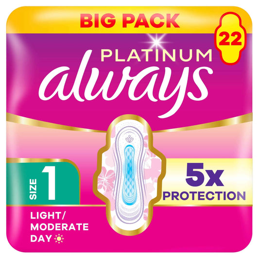 Platinum Normal 22 Sanitary Pads With by always
