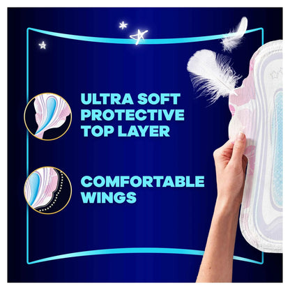 Platinum Secure Night 12 Sanitary Pads With Wings Size 4 by always
