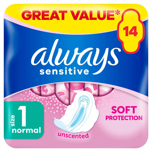Sensitive Normal Size 1 Sanitary by always