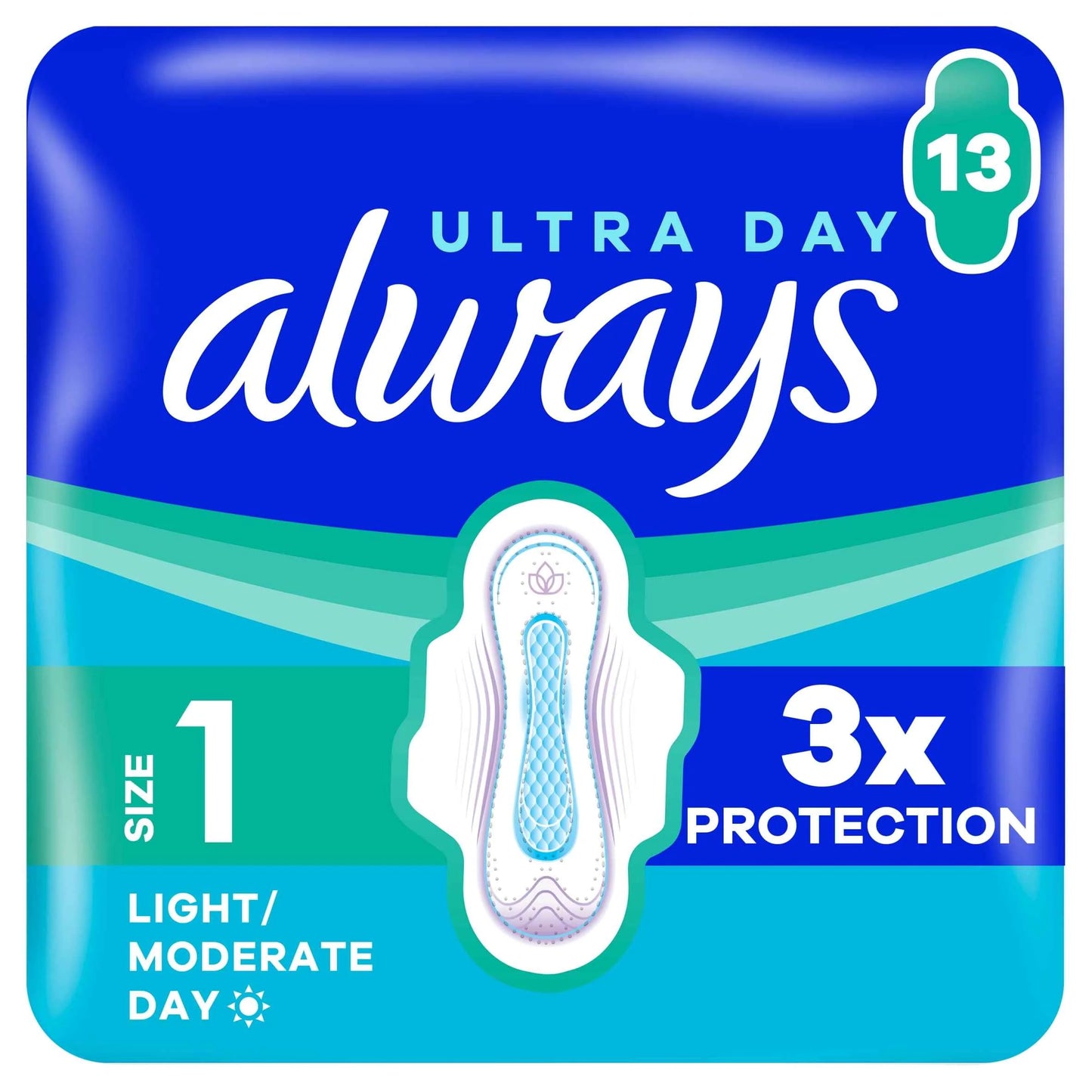 Ultra Day Sanitary Towels Size 1 by always